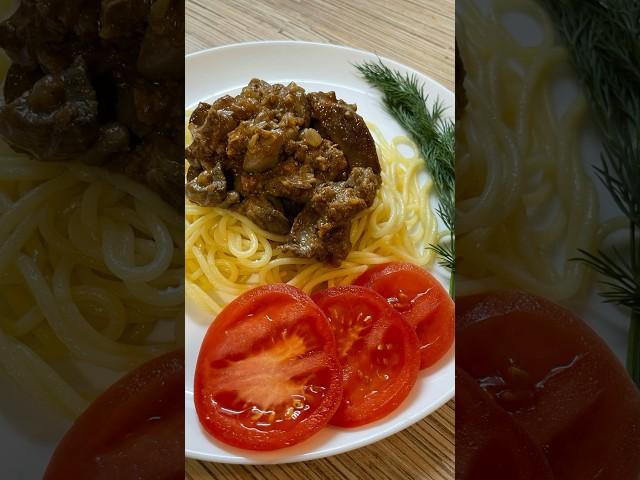 Куриная печень с луком  Быстро и вкусно  #shorts