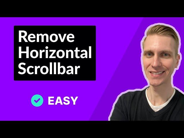 Remove Horizontal Scrollbar with CSS