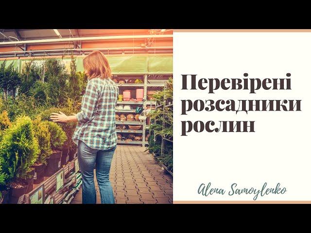 Де купувати рослини для саду?  Перевірені Розсадники та Садові Центри.