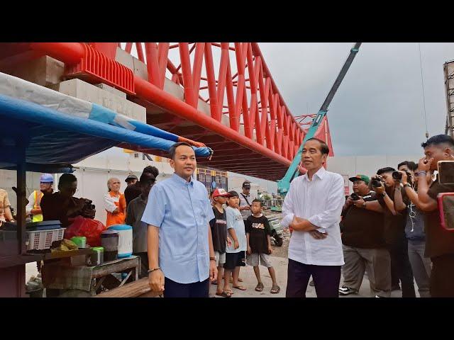 Jokowi Tinjau Rel Layang Joglo (Proyek Di Era Gibran)