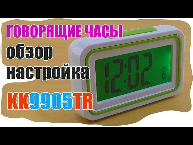 Говорящие часы KK9905TR настройка и обзор