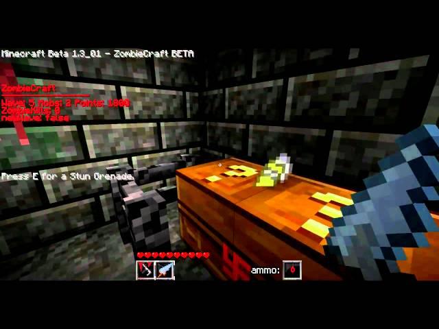 Minecraft: Nazi Zombies Mod Gameplay (Zombiecraft)