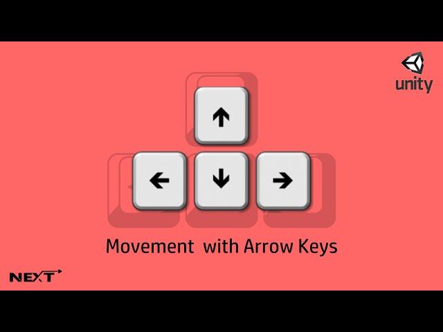 Movement Using Arrow Keys in Unity 3D ( Up , Down, Left, Right) | Unity | Next.