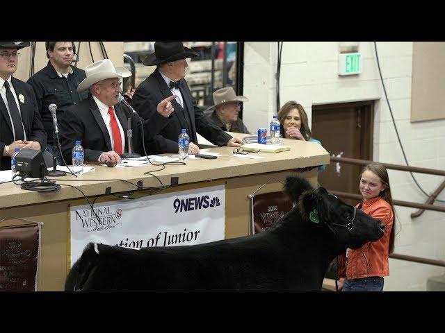 John Korrey, Auctioneer calls the Junior Livestock Champions auction