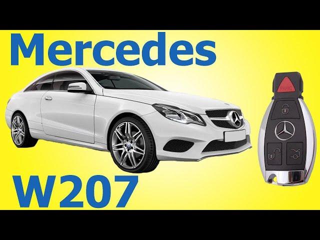 Mercedes W207 изготовление дубликата чип ключа зажигания рыбка в Минске. Remote Key programming