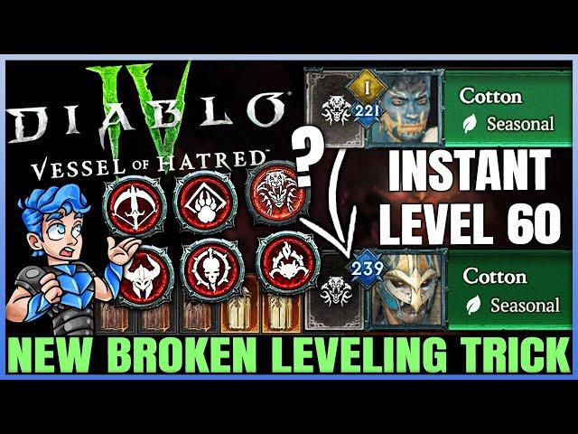 Diablo 4 - Get ANY Class to 60 INSTANTLY - Fast & Easy Season 6 Alts - Best Leveling Guide & More!