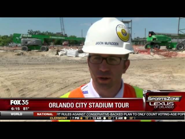 Tour of Orlando City stadium construction site