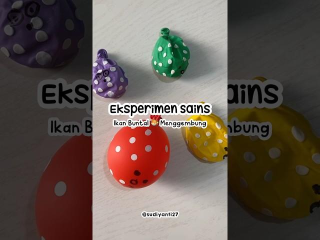 Eksperimen Sains Ikan Buntal Menggembung #youtubeshorts #idebermain #diy #eksperimensains