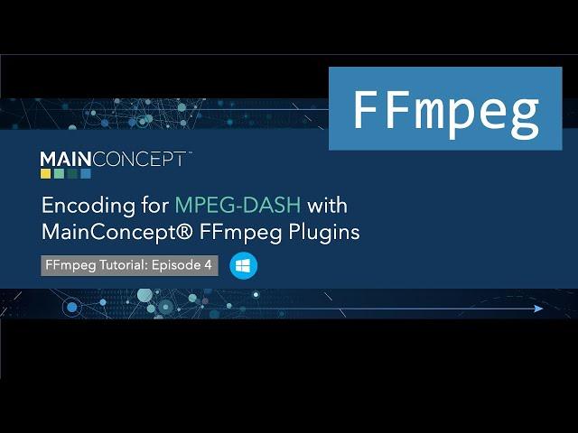 Encoding for MPEG-DASH in FFmpeg