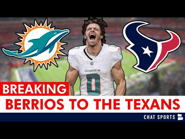 Houston Texans Signing Braxton Berrios To A One-Year, $2 Million Dollar Contract In NFL Free Agency