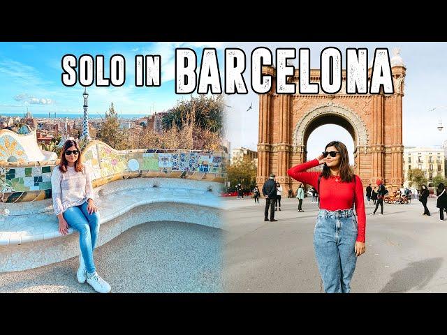 SPAIN TRAVEL VLOG | Indian Girl Traveling Solo in Barcelona! 