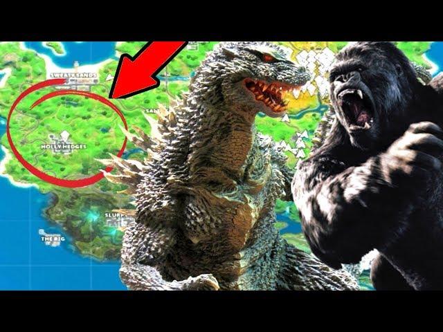 Godzilla VS King Kong FOUND In Fortnite Battle Royale! (Chapter 2)