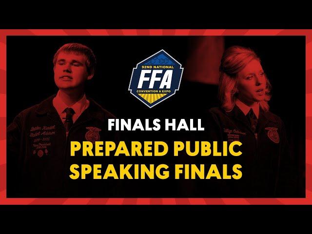 Prepared Public Speaking Finals | 2019 National FFA Convention & Expo