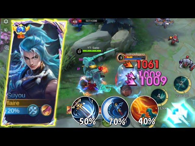 SUYOU NEW CRITICAL BUILD 2024!!(broken damage)TOP 1 GLOBAL SUYOU | MLBB