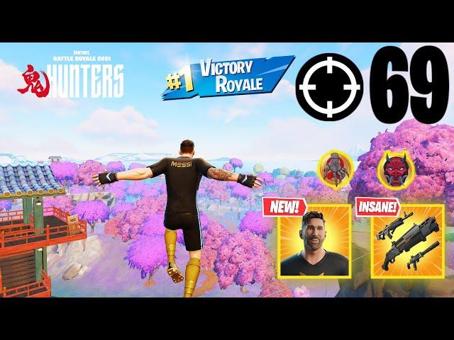 69 Elimination LIONEL MESSI Solo Vs Squads "Zero Build" Gameplay Wins (Fortnite Chapter 6 Season 1)