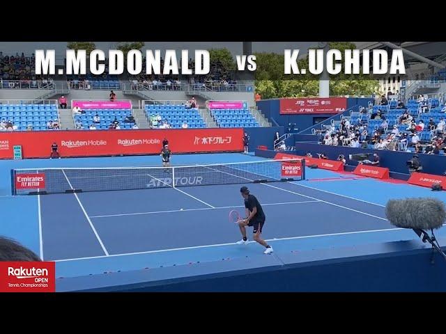 楽天オープンテニス 2022 内田海智 vs マクドナルド 1回戦 / Mackenzie McDonald vs Kaichi Uchida Court Level Tokyo [HD 60fps]