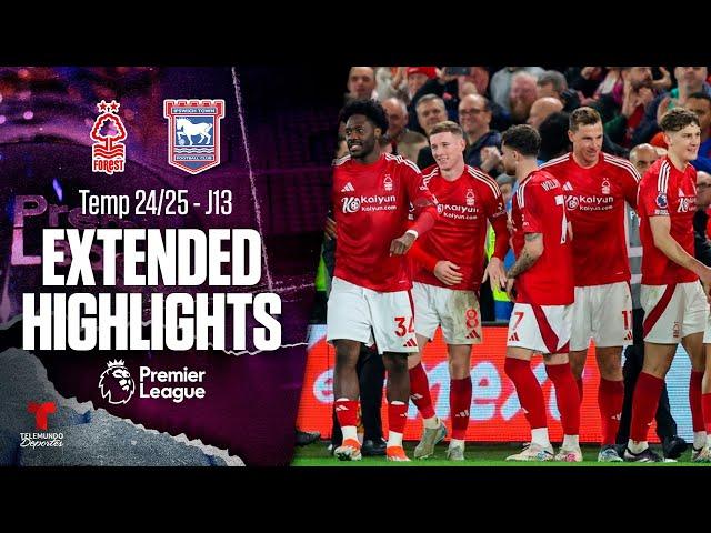 Nottingham Forest vs. Ipswich Town | Highlights Premier League | Jornada 13 | Telemundo Deportes