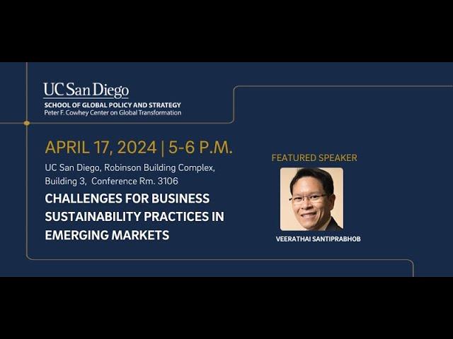 Challenges for Business Sustainability Practices in Emerging Markets