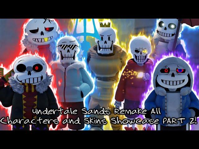 VERY UNDERRATED ROBLOX UNDERTALE GAME!!! UT: Sands REMAKE All Characters And Skins Showcase PART 2!