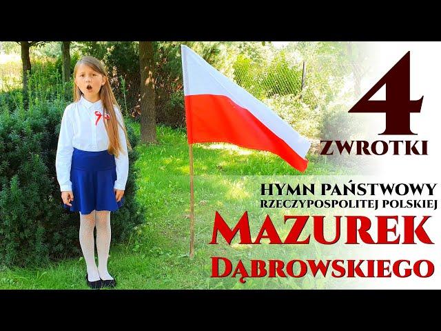 Mazurek Dąbrowskiego - Hymn Polski 4 zwrotki - najlepsza wersja dla szkół - Jangok