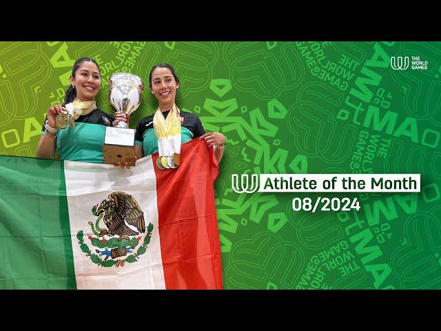 Alexandra Herrera & Montse Mejia are The World Games Athletes of the Month August 2024!