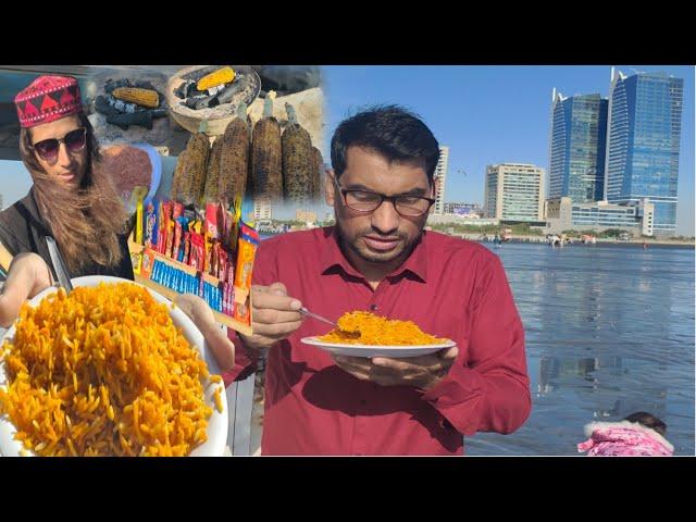 Sea View Karachi | Chana Biryani & Snacks | Foodie Vlog | Fahad Sherazi