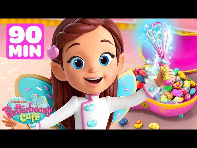 Butterbean Opens Her Café! w/ Cricket, Dazzle & Poppy | 90 Minute Compilation | Shimmer and Shine