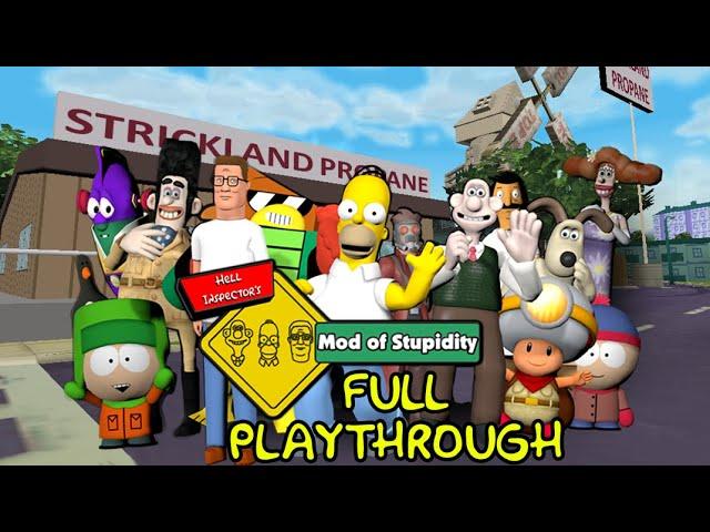 Simpsons Hit & Run: Hell Inspectors Mod of Stupidity Full Playthrough