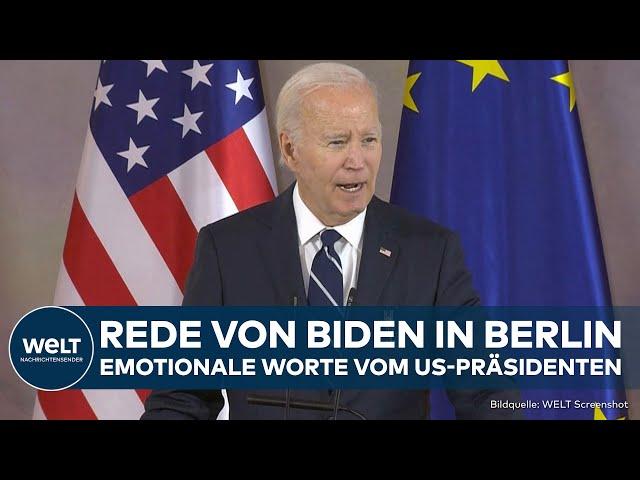 BIDEN IN BERLIN: Emotionale Rede in Bellevue! US-Präsident reagiert auf Orden von Deutschland