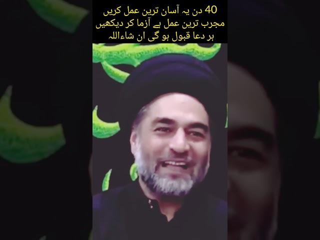 40 din ka amal har dua qubool Maulana syed Ali Raza Rizvi | آزما کر دیکھیں |