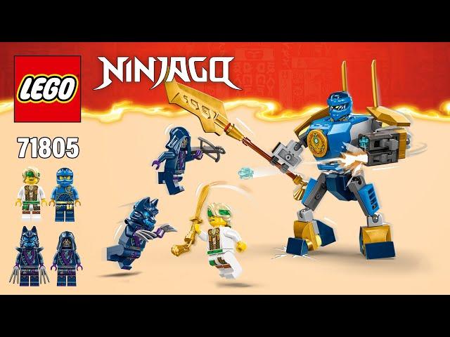 LEGO® NINJAGO Jay's Mech Battle Pack (71805)[78 pcs] Step-by-Step Building Instructions | TBB