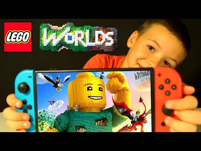 LEGO Worlds Co-op Nintendo Switch Split Screen Gameplay