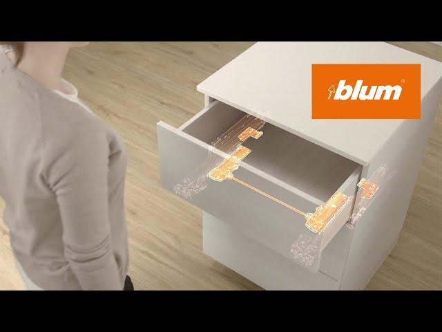 TIP-ON BLUMOTION for MOVENTO: mechanical opening system combined with soft close | Blum