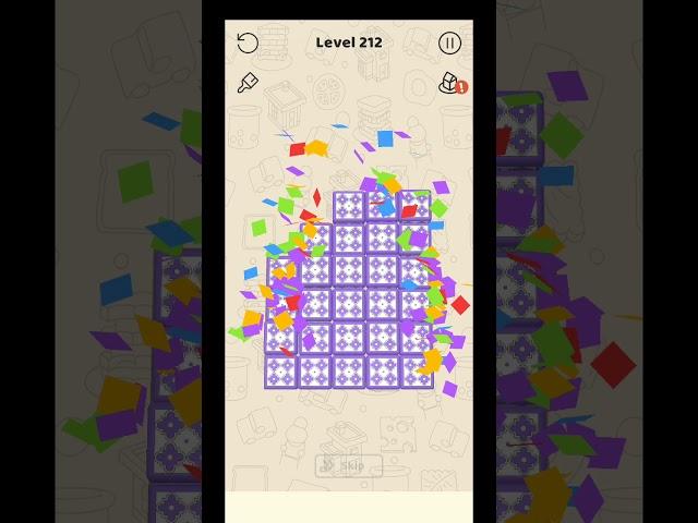 Stack Blocks 3D Level 212 Walkthrough