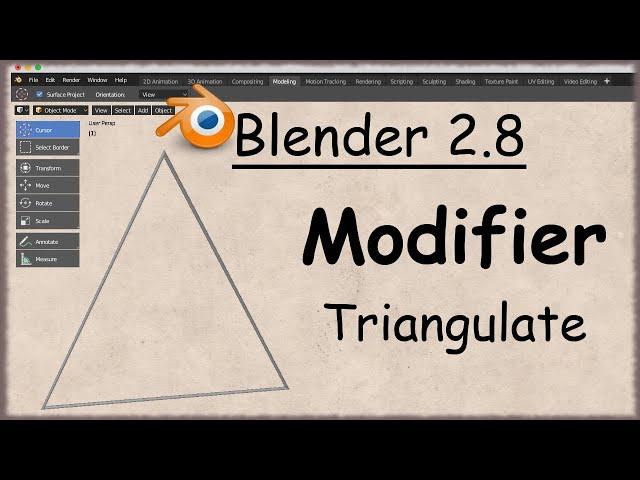 Blender 2.8 Modifier - 15 - Triangulate