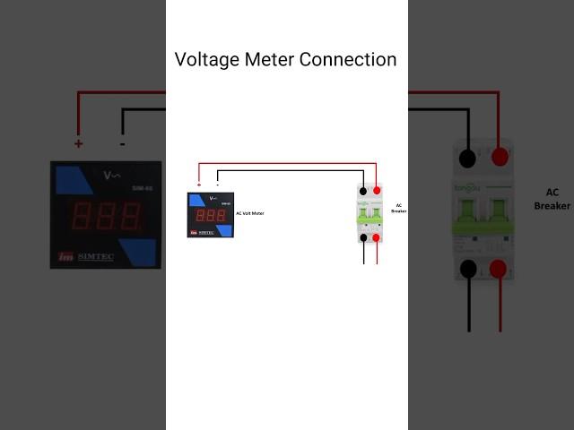 Voltmeter connection