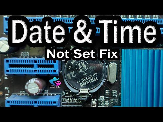 Date & time not set problem fix for all motherboard | how to fix date and time not set problem