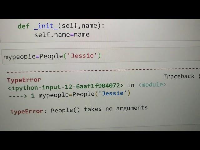 #python #error #class takes no #argument error