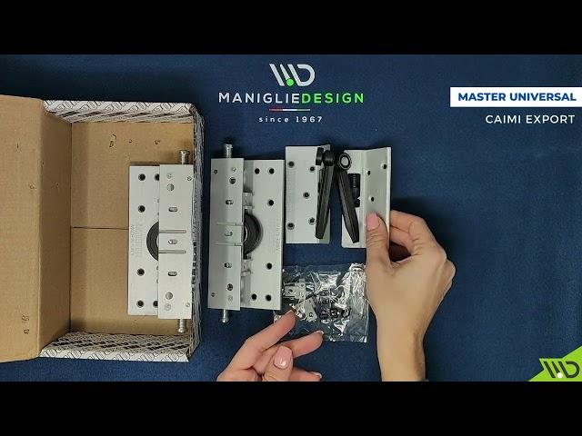 Master Universal Caimi Export Anta Interna scorrevole Unboxing - Manigliedesign.com