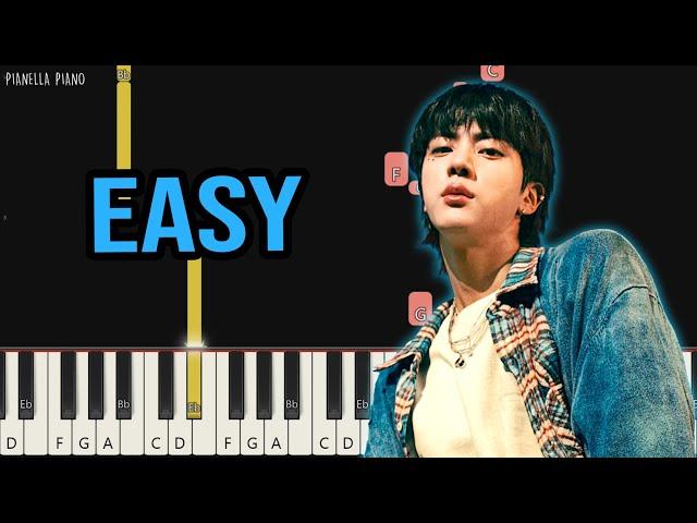 BTS Jin - I’ll Be There | EASY Piano Tutorial by Pianella Piano