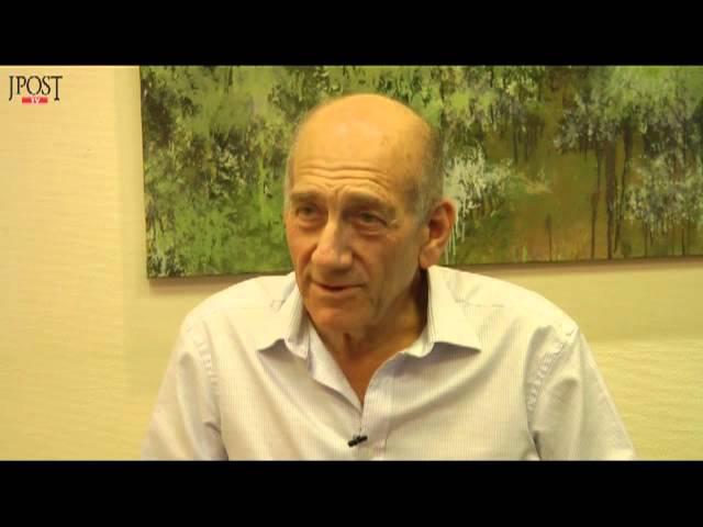 Ehud Olmert in an interview with the Jerusalem Post
