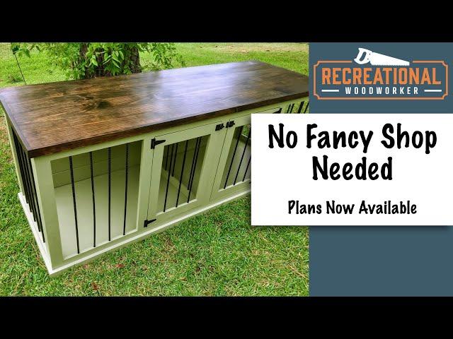 How to Build Indoor Wooden Dog Crate Furniture - with DIY Plans for the Recreational Woodworker