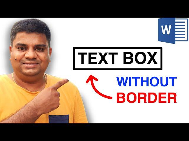 How To Draw Text Box In Word Without Border