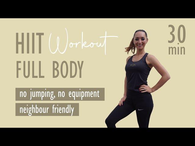 HIIT WORKOUT FULL BODY / no jumping & neighbour friendly | Katja Seifried