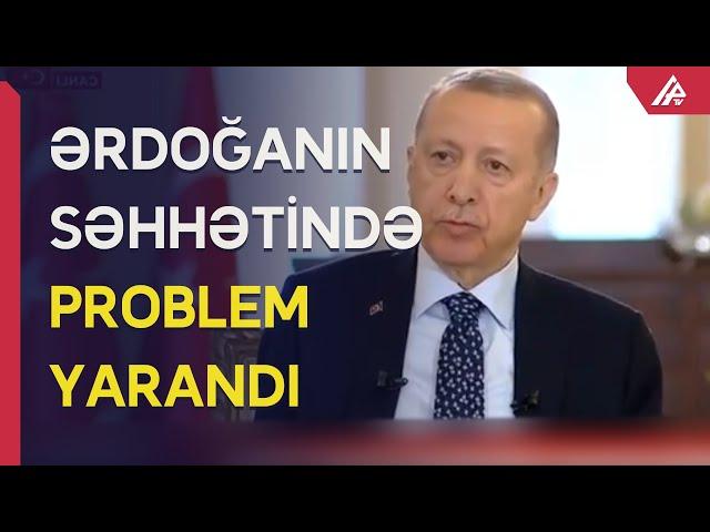 Ərdoğan özünü pis hiss etdi, canlı yayım dayandı - APA TV