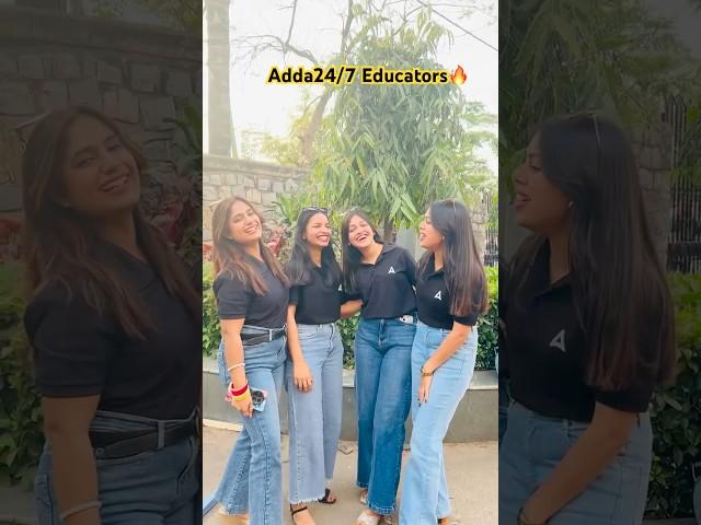 Jalwa HaiAdda24/7 Lady Gang #adda247 #cuet #life #education #shorts #yt #reels #rap #viralvideo