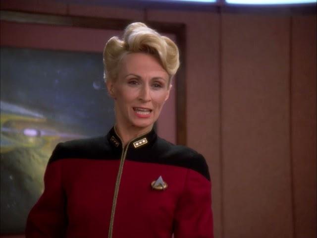 Alynna Nechayev chews out Picard for his decision not to destroy The Borg via Hugh in TNG's Descent