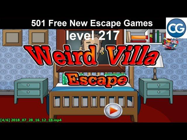 [Walkthrough] 501 Free New Escape Games level 217 - Weird villa escape - Complete Game