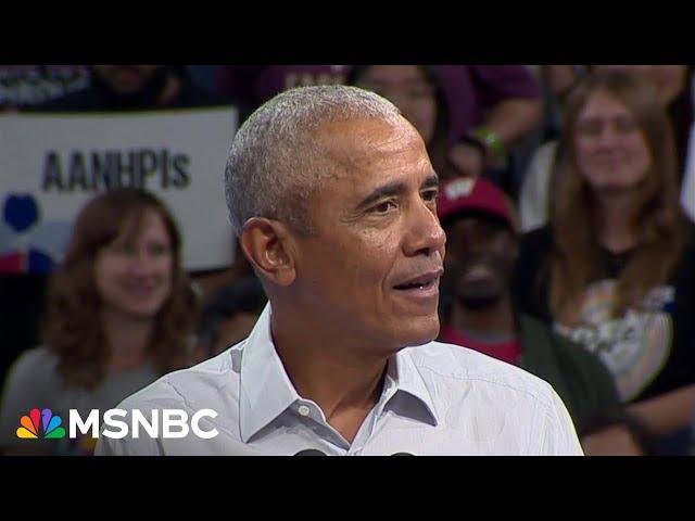 Obama roasts Trump's bible: ‘He’s Mr. Tough Guy on China except when it comes to making a few bucks’