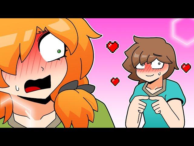 Steve's expression of affection | Minecraft anime